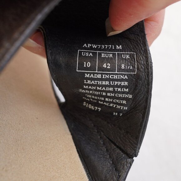 Rockport Black Leather Thong Sandals Size 10‎ Comfort Flip Flops - Picture 4 of 7